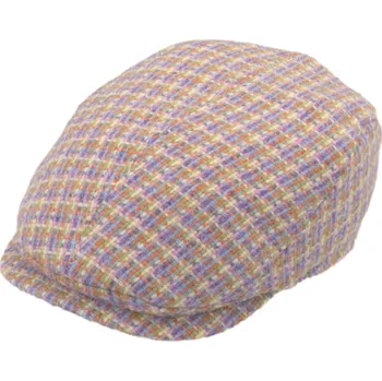 Čepice Fiebig - Headwear since 1903 Pánská vlněná bekovka Apple Green - Fiebig - Harris Tweed Velikost: 55 cm (S)