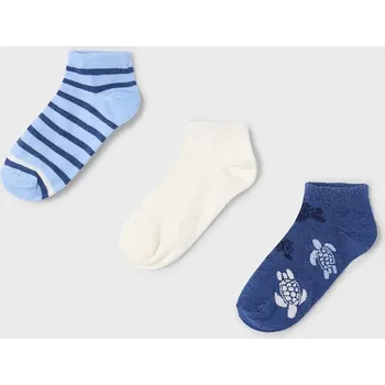 Dětské ponožky Mayoral 3-pack 10908.5K.Mini.PPYA modrá 95X, vel. 18/22