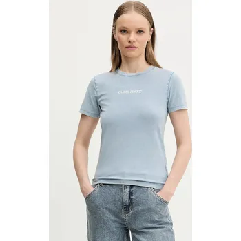 Pánské tričko Bavlněné tričko Guess Jeans W5GI41.KCTL1 modrá 05X, vel. L