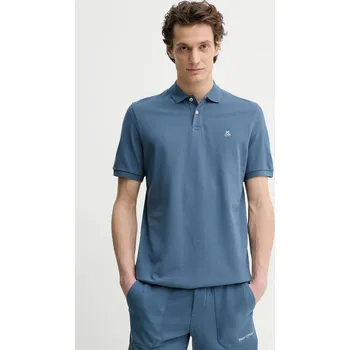 Pánské tričko Bavlněné polo tričko Marc O'Polo modrá barva, 523223053092 95X, vel. S