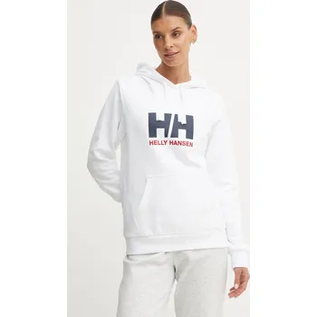 Dámské oblečení Bavlněná mikina Helly Hansen HH LOGO 2.0 34460 bílá 00X, vel. M