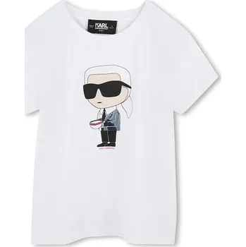 Chlapecké tričko Dětské bavlněné tričko Karl Lagerfeld Z30491.156.162 bílá 00X, vel. 156