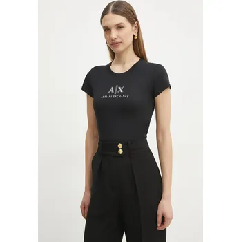 Pánské tričko Bavlněné tričko Armani Exchange černá barva, XW000386 AF10354 XW000386.AF10354 99X, vel. S