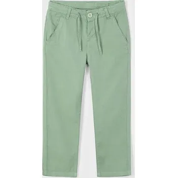 Dětská móda Kalhoty s lněnou směsí pro děti Mayoral 3568.5E.Mini.PPYA zelená 76X, vel. 110