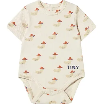 Kojenecký body Kojenecké body Tinycottons DUCKS RIB BODY SS25-359 SS25.359 béžová 01X, vel. 62