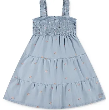 Dámské oblečení Dívčí šaty Levi's BABY DOLL SMOCKED DRESS 1EM227 modrá 05X, vel. 80