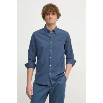 Pánská košile Bavlněná košile Pepe Jeans PM308274 modrá 95X, vel. S