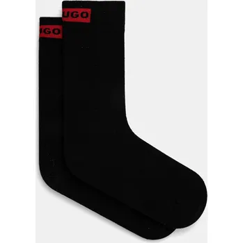 Pánské ponožky Ponožky HUGO 2P RS LABEL CC W 2-pack dámské, růžová barva, 50502046 99X, vel. 35-38