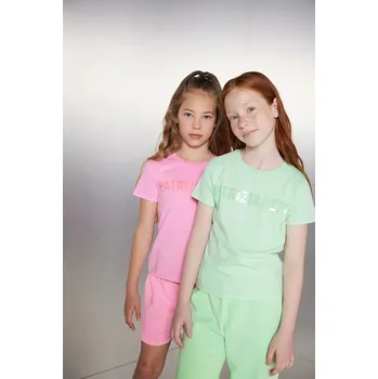 Dětské bavlněné tričko Patrizia Pepe G604 růžová barva, 7M0914 42X, vel. 118