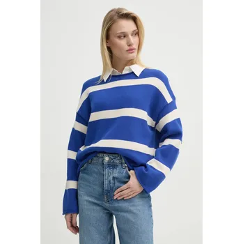 Pánský svetr Bavlněný svetr Marc O'Polo 502605960047 modrá 57X, vel. L