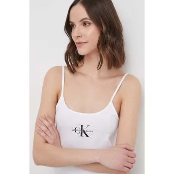 Top Calvin Klein Jeans dámský, bílá barva, J20J223105 00X, vel. L