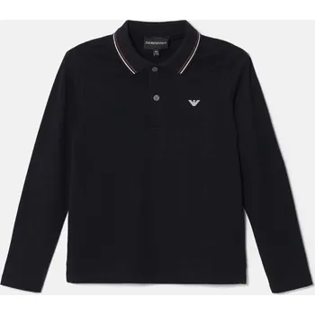 Dívčí tričko Dětské tričko s dlouhým rukávem Emporio Armani tmavomodrá barva, 8N4FB5 1JPTZ 8N4FB5.1JPTZ 59X, vel. 128