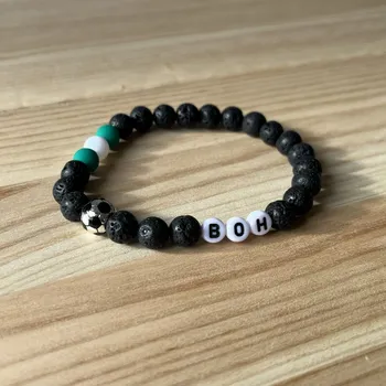 Náramek Atelier Fantazie - Náramek pro fanoušky fotbalu - Bohemians Praha - 01ff004 - 18 cm