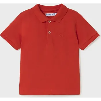 Dětská móda Dětská bavlněná polokošile Mayoral 102.3F.Baby.PPYA červená 33X, vel. 92