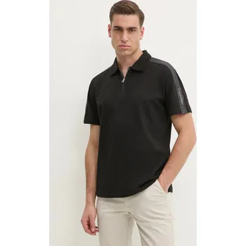 Pánské tričko Bavlněné polo tričko Calvin Klein Jeans J30J327240 černá 99X, vel. XL