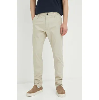 Kalhoty G-Star pánské, béžová barva, ve střihu chinos D21038.D305 80X, vel. 31/34