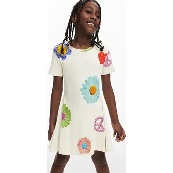 Dámské šaty Dívčí šaty Desigual 25SGVK20 béžová 01X, vel. 164