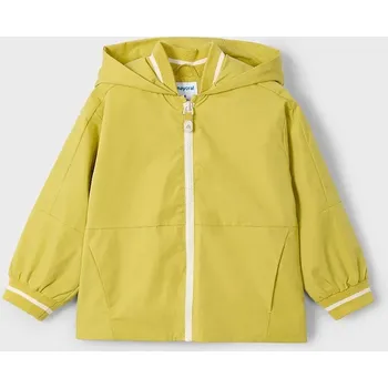 Dívčí bunda Dětská bunda Mayoral žlutá barva, 3428 3428.5E.Mini.PPYA 17X, vel. 140