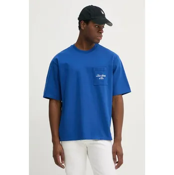 Bavlněné tričko Levi's HALF SLEEVE GR PCKT T modrá barva, 001MH 57X, vel. S