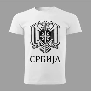 Pánské tričko tričko s vlajkou SRBSKA 116