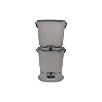 Kompostér Skaza Set Bokashi Organko Essential se základnou – různé barvy + 1 kg směsi Barva: Šedá