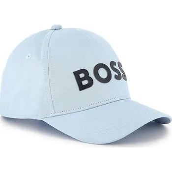Kšiltovka Dětská bavlněná kšiltovka BOSS modrá barva, s aplikací, J51681 50X, vel. 52