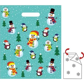 Dárková taška Taška mikulášská 36 x 46cm sněhulák LUMA