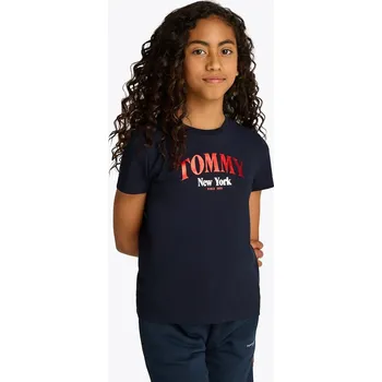 Chlapecké tričko Dětské bavlněné tričko Tommy Hilfiger KG0KG08296.128.176.PPYA námořnická modř 59X, vel. 176