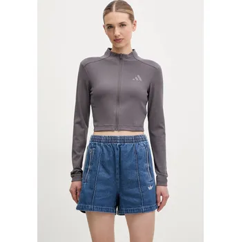 Dámská mikina Mikina adidas ALL SZN RIB JJ1229 fialová 94X, vel. S