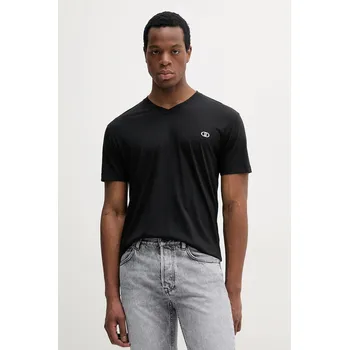 Pánské tričko Tričko Liu Jo černá barva, s potiskem, QA5176 J4805 QA5176.J4805 99X, vel. XL