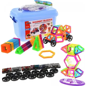 ostatní stavebnice Mamido Velká magnetická stavebnice 248 dílů