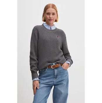 Dámský svetr Bavlněný svetr Dkny šedá barva, D2E4A119 90X, vel. XS