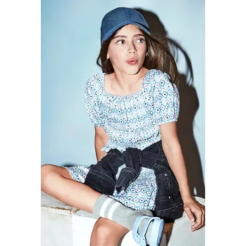 Oblečení a móda Dětská sukně Mayoral 6971.8F.Junior.PPYA modrá 55X, vel. 140