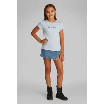 Chlapecké tričko Dětské bavlněné tričko Calvin Klein Jeans modrá barva, IG0IG02857 IG0IG02857.104.116.PPYA 05X, vel. 104