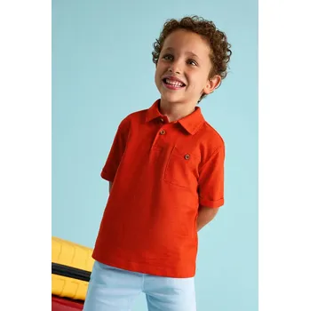 Chlapecké tričko Dětská bavlněná polokošile Mayoral červená barva, 3109 3109.5H.Mini.PPYA 33X, vel. 104