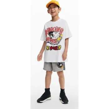 Dětské bavlněné tričko Desigual x Disney 25SBTK14 bílá 00X, vel. 104