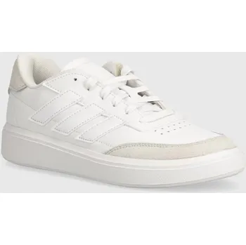 Chlapecká obuv Dětské sneakers boty adidas COURTBLOCK bílá barva, ID6501 00X, EUR 36 2/3