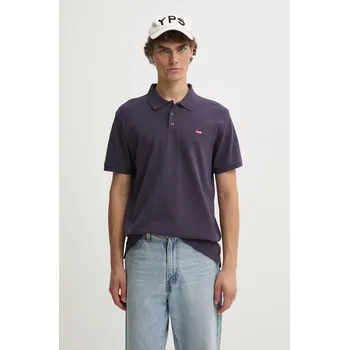 Pánské tričko Bavlněné polo tričko Levi's vínová barva 35883 49C, vel. L