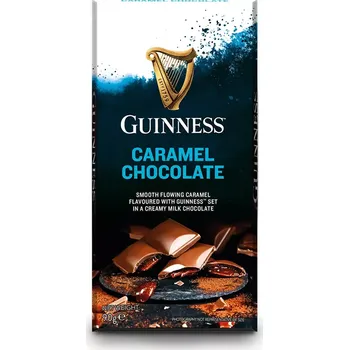 Cukrovinka Čokoláda GUINESS 90 g karamelová - s pivem Guiness (milk chocolate, caramel chocolate)