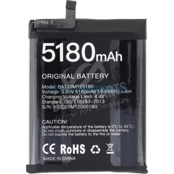 Baterie pro mobilní telefon Baterie Doogee S58 Pro, S95 Pro BAT20M125180 5180 mAh OEM včetně lepení a zpět 48 Kč s ATC Clubem