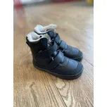 Beda barefoot Zimní kožená s membránou - Just Black (BFN 170070/W/MK/SO), Boty Beda Velikost: 26