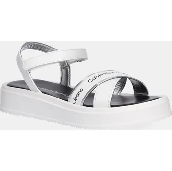 Dívčí sandály Dětské sandály Calvin Klein Jeans bílá barva, V4A2-82054 V4A2.82054.30.34 00X, EUR 30