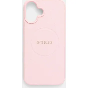 Pouzdro na mobilní telefon Obal na telefon Guess iPhone 16 Plus 6.7 GUHMP16MPGHSMMP růžová 30X, vel. ONE SIZE