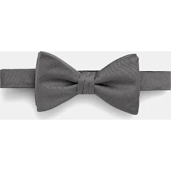 Motýlek Hedvábný motýlek HUGO Bow tie dressy šedá barva, 50520667 09X, vel. ONE SIZE