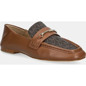 Dámské mokasíny Mokasíny MICHAEL Michael Kors Lena dámské, hnědá barva, na plochém podpatku, 40S5LEFP2B.227 88X, EUR 38