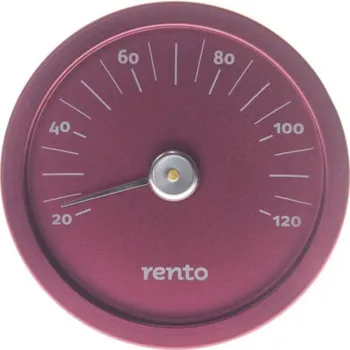 HANSCRAFT RENTO Teploměr do sauny kulatý - brusinkově červená