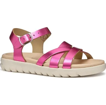 Dívčí sandály Dětské kožené sandály Geox SANDAL SOLEIMA J45GSA.000CF.36.39 růžová 30X, EUR 39
