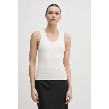 Top Tommy Hilfiger dámský, béžová barva, WW0WW44572 01X, vel. XS