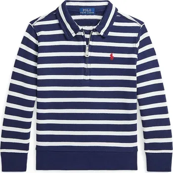 Chlapecká mikina Dětská bavlněná mikina Polo Ralph Lauren tmavomodrá barva, vzorovaná, 322958182001 59X, vel. 88-93