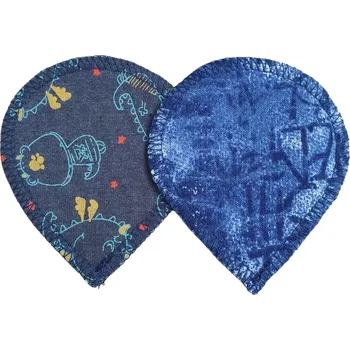 Odličovací ubrousek ESITO | Odličovací tampony pratelné 2 ks Antibakteriální Dark - tmavé / 8 x 9,5 cm